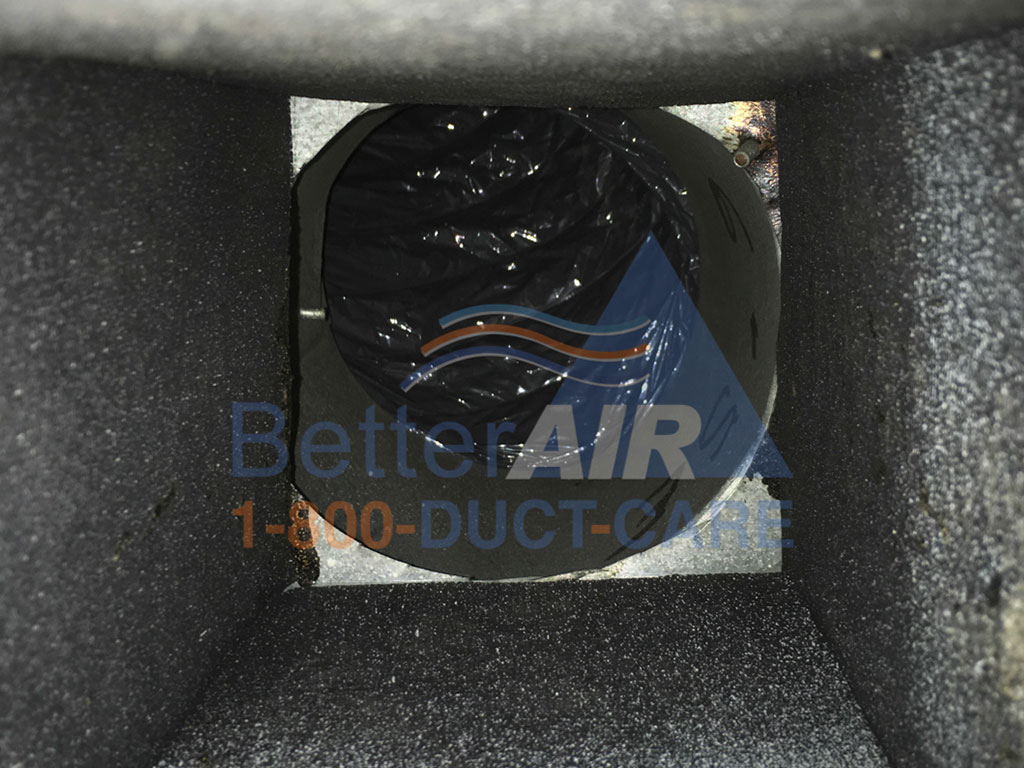 Cleaned Air Duct - Better Air Commercial Air Duct Cleaning