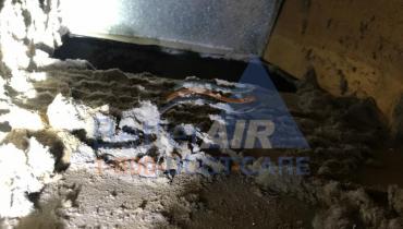 Another Severely Dirty Air Duct - BEFORE Cleaning