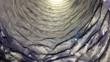 BEFORE - HVAC Flex Air Duct Cleaning
